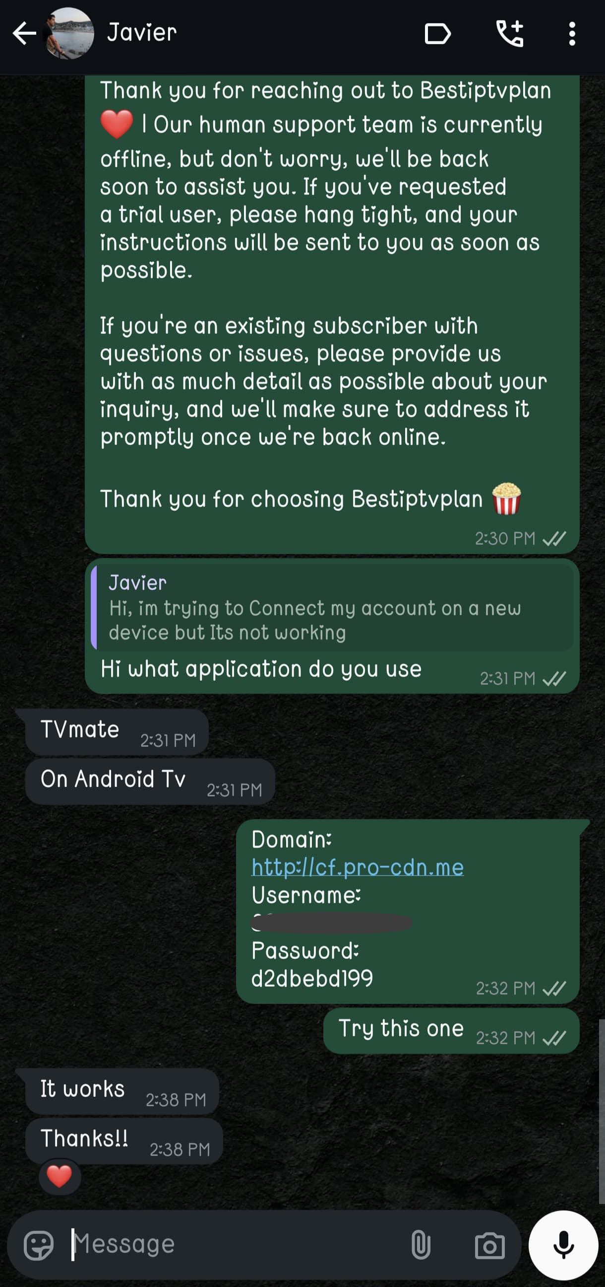 Customer feedback 4